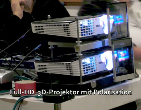 HD 3D-Projektor mit Polarisation