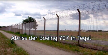 Video Verschrottung der Boeing 707 in Tegel
